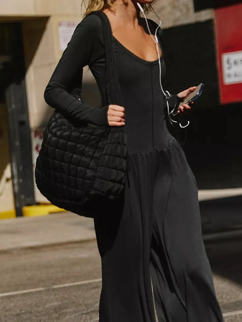 Free People Movement Hot Shot Wide Leg Onesie - size M - NEW - Picture 4 of 5